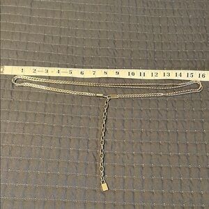 Calvin Klein Silver Chain Belt